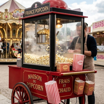 Location Machine à popcorn avec chariot